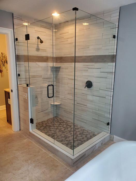 Custom Frameless Shower Doors - Shower Pros Florida